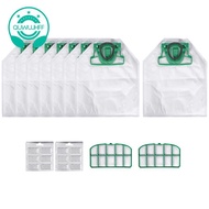 For VK200 FP200 Parts for  Kobold Vacuum Cleaner Bag Replacement Filter 8 VK200 Bags+2 HEPA Filters+
