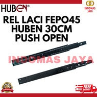 HUBEN PUSH OPEN DRAWER RAIL FEPO-45 30CM FEPO-45 HUBEN 30CM PUSH OPEN DRAWER RAIL/