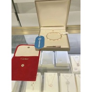 Second-Hand Genuine 99 New Cartier Cartier 18K Rose Gold Love Series 10 Diamond Bracelet No. 17