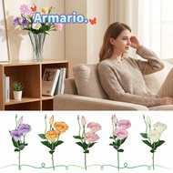 ARMARIO Eustoma Artificial Flowers, Multicolor Silk Petals Simulation Lisianthus Flower, Creative 3 