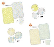 Smart Angel - (圖案隨機) (2件+1收納袋) 日本BB睡覺/換尿片用 防水墊子 附便攜索繩收納袋