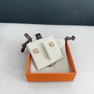 「M.Y精品」 Hermes pop h 耳針 mini poph 玫瑰金奶茶色 情人節送禮🎁 另有同款項鏈