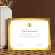 Photo Frame - Certificate Frame 21x30cm(A4)/ 25x35cm(B4)/30x42cm(A3) - Gold Frame, Mica Surface Wall