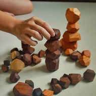 木育 原木疊疊樂 不上顏料/無毒 原木疊疊樂積木 益智智力疊疊高