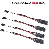 For Falco 35A 45A BLHeli_S ESC 2-6S Lipo Brushless Electronic Controller with LED Light Support DSHO
