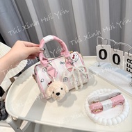 (Gift Charm) crossbody bag, women's book bag, Clear shoulder bag with many cuta patterns N792