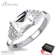 555jewelry แหวน เงินแท้  ดีไซน์แหวนเพชรสวิส เครื่องประดับ  แหวนผู้หญิง Sterling Silver 925 Fashion J
