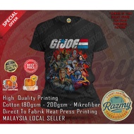 BAJU VINTAGE KARTUN GI JOE 90an T-SHIRT LENGAN PENDEK ROUNDNECK COTTON PREMIUM ATAU MICROFIBER