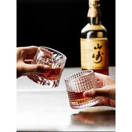 makin murah gelas cangkir spinning whisky wine glass cup 150ml - yj101