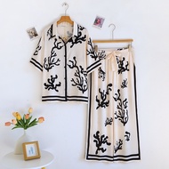 ชุดนอน Muslin Pajamas Collection Muslin Pet รุ่น Nature Coral (N3316 T3316) | ชุดนอนชุดเที่ยวชุดนอนผ