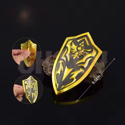 9.5cm/3.74in Kingdom Tears Sky Swords Guard Shield Royal Clan Weapons Model Craft Decorations Orname