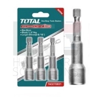 TOTAL Magnetic Nut Setters Socket 3PCS (8mm*65mm/8mm*45mm)