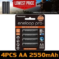 100% Authentic Warranty Center AA2550mAh/ AAA950mAh Pack 4 Before Panasonic eneloop Original Recharg