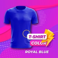 AMIGO TSHIRT ROYAL BLUE MICROFIBER ROUNDNECK T-SHIRT (FAST-DRY/COOL-MAX) ANTI-BACTERIA ANTI UV T-SHI