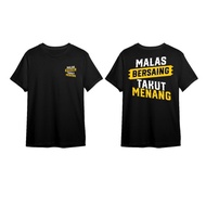 [JK77] T-shirt Saying Lazy Competitive Fear Win // Distro T-Shirt Men Women Combed 30s Premium