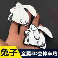 VW GTI Car Logo GTI Rabbit Car Sticker Mesh Logo Metal 3D Three-Dimensional Car Logo Sticker POLO Go