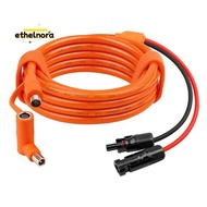 Solar Connector to DC 8mm Adapter Cable 10FT 12AWG+14AWG Solar Cable Tinned Copper Wire for Portable