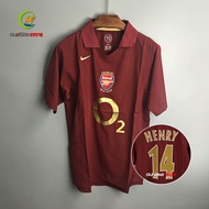 Arsenal Jersey 05/06 Arsenal Home Retro Jersey Team Uniform Henry 14