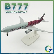 20cm Qatar Airways B777 Metal Diecast  Airplane Plane Model Aircraft Toys Gift For Boys Kids Child C
