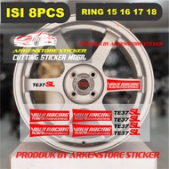 Sticker volk te37 sicker Sticker velk volk rays racing rays increase te37 ring 15 16 17 18