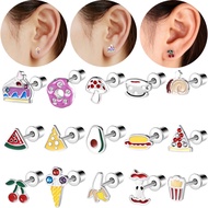 Bodyace 20G Earring 1 Pc Thread Stud Earring Banana Ear Piercing Helix Earring Lobe Earring Surgical