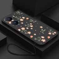 Xiaomi Redmi A5 POCO C71 Floral Liquid Silicon Case Flower Casing Candy Color Cover