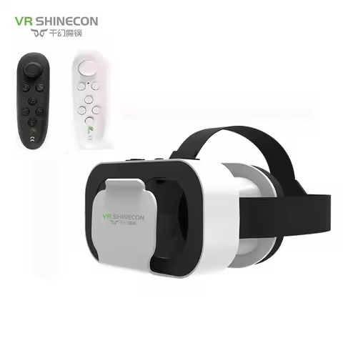 VR SHINECON Mini VR Glasses 3D Glasses Virtual Reality Glasses VR Headset For Google cardboard Smart