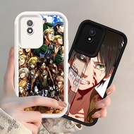 Z-43 Attack on Titan White Black Casing for VIVO Y02t Y02a Y02 V30E V30 Pro 5G Case