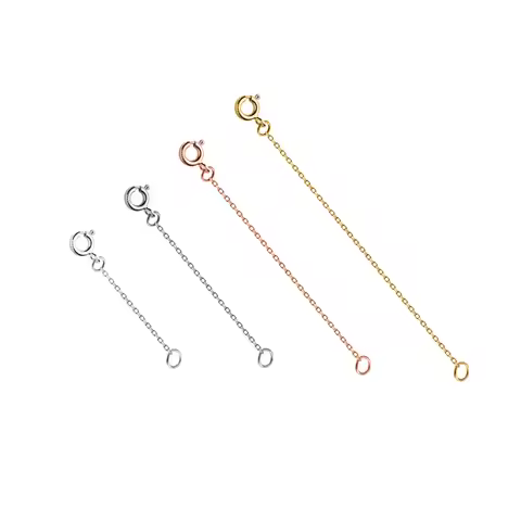 3cm 5cm 8cm 10cm 925 Silver Extension Extended Tail Chains Making Findings Bracelet Necklaces Connec