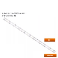2pcs/set led backlight strip for Hisense 43A4000 LED strip JHD425X1F52-T0 JL.D425B1330-003DS-M_V01
