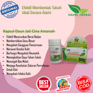 Isi 1 Pcs Obat Diet Murah Original Herbal Ampuh BPOM Kapsul Daun Jati Cina Amanah Strong Alami pria