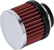 1.5" 38mm Interface Motorcycle Car Air Intake Filters Cone Cold Filter System Turbo Vent Crankcase H