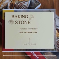 Baking stone แผ่นหินรองอบ pizza stone sourdough pizza ขนาด 30x40x1.5cm / 30x30x1cm / 42.8x62.8x1.5c