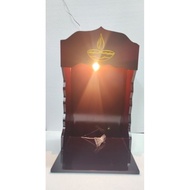 wooden Swamy medai/Samy statue altar with light/Samy. statue holder