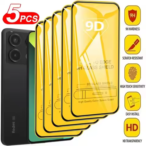 9D Screen ProtectorfFilm for Xiaomi Redmi Note 13 Pro 5G 12 11 10 9 8 8T 9S 10S 11S 12S 10T 9A 9C 9T