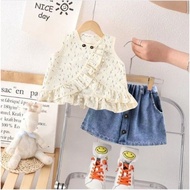 DBOX NEWEST RAYON DENIM BOTTOM SET FOR GIRLS AGED 6 MONTHS-5 YEARS WITHOUT JEANS SKIRT