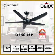 Deka F5P /  F5X /  DDC21 / DDC21LED AC / DC Ceiling Fan With Remote Control 5 Blade 3 / 4 / 6 Speed 