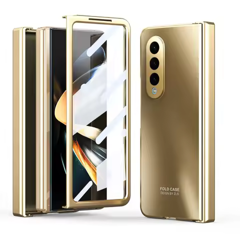 Anti-Shock Frosted Plating Full Body Case for Samsung Galaxy Z Fold 7 Fold4 Fold5 Fold6 Fold 5 3 5G 