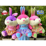 Rabbit Doll In Overalls Soft Fur Size 35 Cm/14 Inches Give Away Children Souvenirs Gifts diy