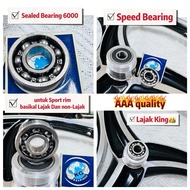 Sealed Bearing 6000 untuk sport rim basikal Lajak Dan non Lajak Basikal Lajak 6000 Speed Bearing 600