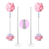 Balloon Column Stand Kit(1pc) 7 Feet Adjustable Height Balloon Tower Pillar with Reusable Metal Tele