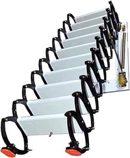 Attic Telescopic Ladder Carbon Steel Folding Ladder Invisible Stairs Wall Mounted Step Ladder Load 3