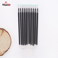 Thunlit Gel Pen Refill 10PCs 0.5mm Needle Tip 13cm Black Heat Erasable Gel Pen Refills Wholesale Office School Supplies