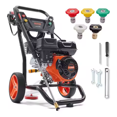 SucceBuy Gas Pressure Washer 3600 PSI 2.6 GPM Gas Powered Pressure Washer with Copper Pump Spray Gun