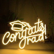 cod LED Neon Congrats Grad Light Sign 20in Congratulation Party Light up Neon Signs for Graduation D