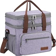 Maelstrom Lunch Bag Women,23L Insulated Lunch Box For Men Women,Expandable Double Deck Cooler Bag Wi