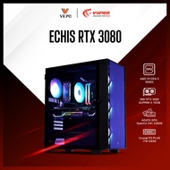 ViiPER PC CROTALUS RTX 3080 Gaming PC, RYZEN 5 5600X + RTX 3080 SUPRISM X / 16GB RAM / 1TB SSD / 850W PSU