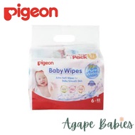 [6-Pk] Pigeon Baby Wipes 82 Sheets Water Base