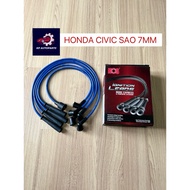 HOS - CAR PLUG WIRE SET / PLUG CABLE SILICONE - HONDA CIVIC SAO 7MM