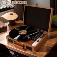 Vinyl record player, Bluetooth player, speakers, vintage gramophone, record player compatible with 3